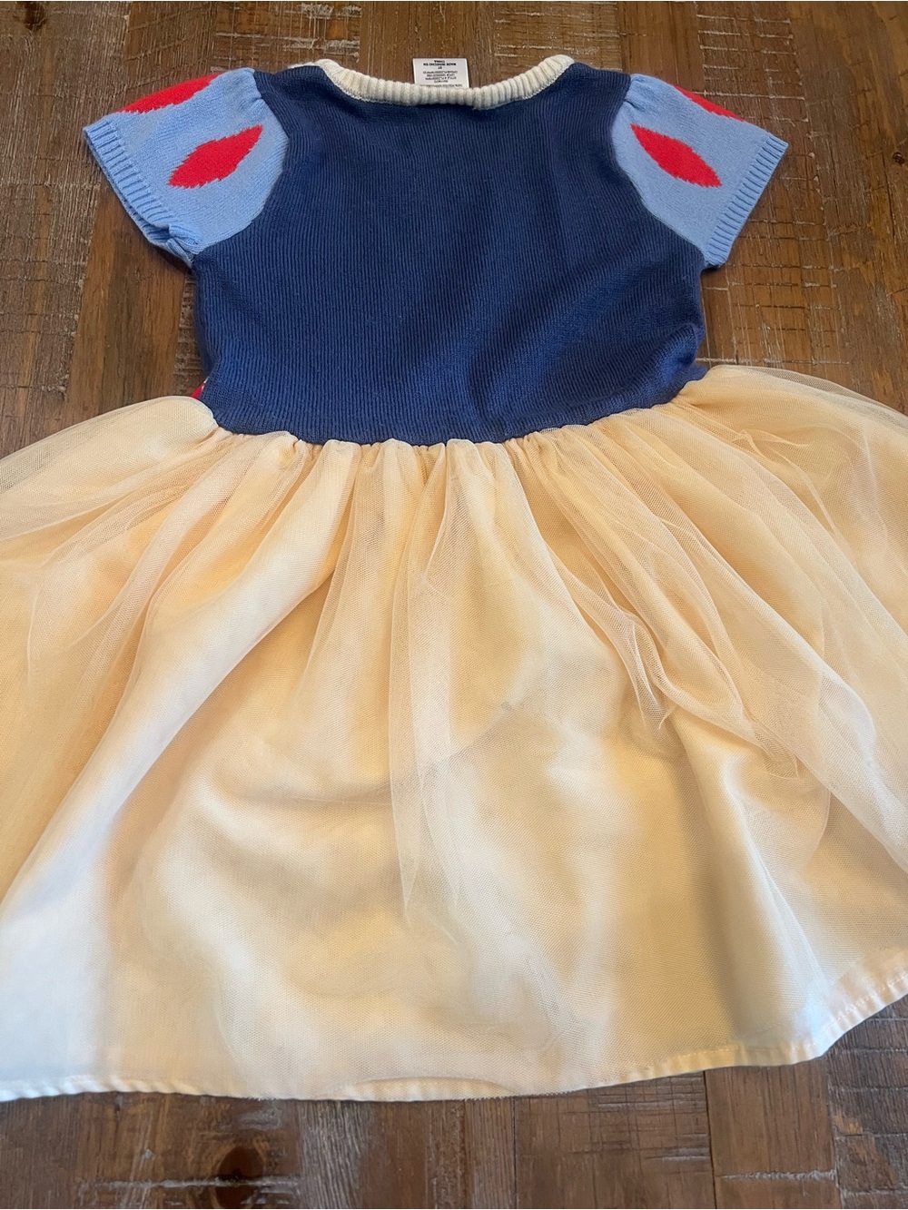 Disney Snow White Style Navy, Light Blue, Red & Yellow Tulle Dress - Picture 7 of 8